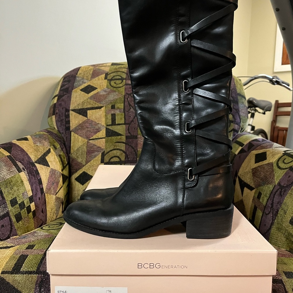 BCBGeneration Black Over the Knee Boots